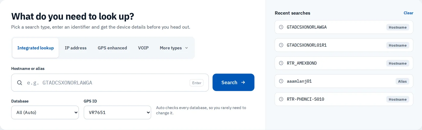 Starting a search: redesign