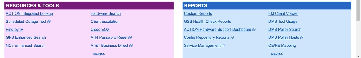 Tools & reports: original ACTION v3.0