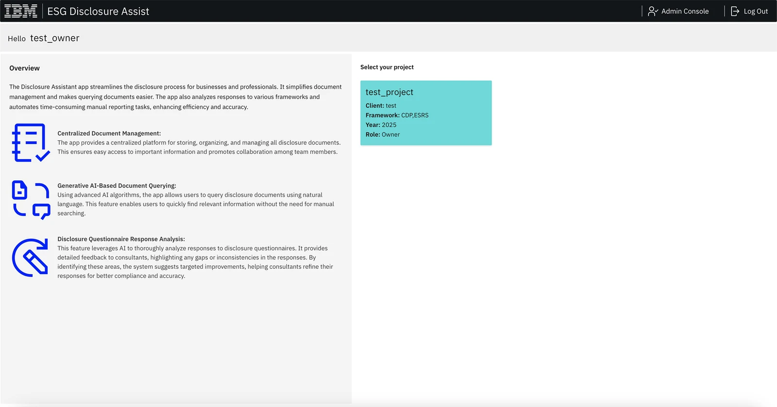 Projects: old home page